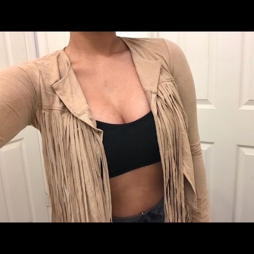 Cute Fringe Suede Jacket